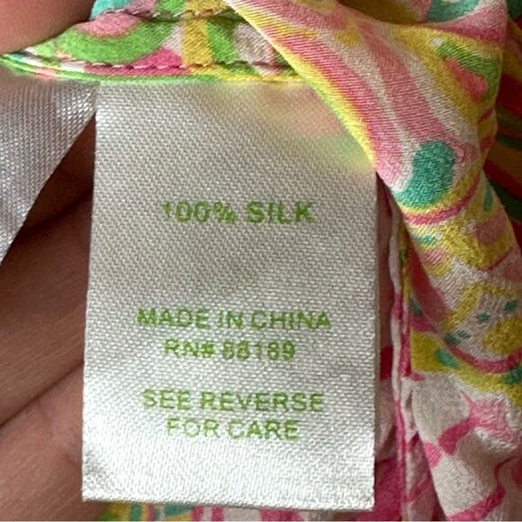 Lilly Pulitzer 100% Silk Tank Top - Picture 5 of 10